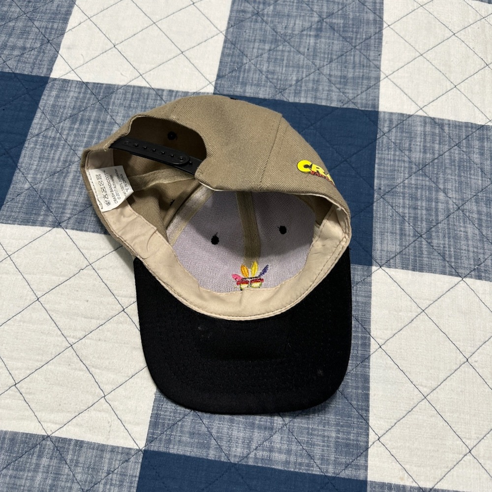 Rare Crash Bandicoot Aku Aku Mask Promo Hat 2017 Activision Tan Black Snapback - Picture 6 of 6